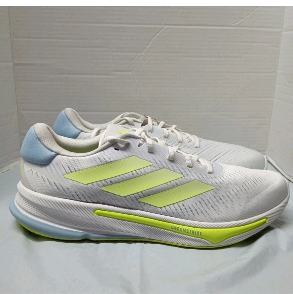 Adidas Supernova Ease White Yellow Running Shoes Men's Size 13 IH0795 NEW